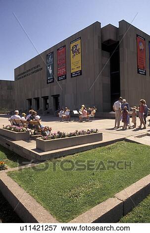 Stock Photo -  Charlottetown, P. E. I. Prince Edward Island, Canada, Confederation Centre of the Arts in downtown Charlottetown on Prince Edward Island.. Fotosearch