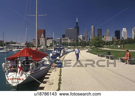 Chicago Harbor, IL, Illinois, Chicago, Chicago Yacht Club on the waterfront of Lake Michigan at Grant Park in Chicago. View Large Photo Image Stock Image - Chicago Harbor, IL, Illinois, Chicago, Chicago Yacht Club on the waterfront of Lake Michigan at Grant Park in Chicago.. Fotosearch