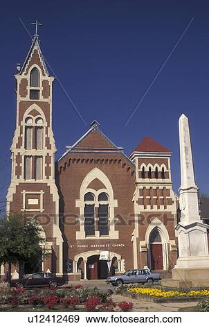 church, Augusta, GA, Georgia, St. James Methodist Church in Augusta in the spring. View Large Photo Image Stock Photo - church, Augusta, GA, Georgia, St. James Methodist Church in Augusta in the spring.. Fotosearch