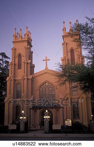 church, Columbia, South Carolina, SC, Trinity Cathedral (Episcopal) at sunset in Columbia. View Large Photo Image Stock Image - church, Columbia, South Carolina, SC, Trinity Cathedral (Episcopal) at sunset in Columbia.. Fotosearch
