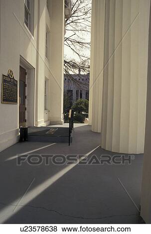 city hall, Jackson, Mississippi, MS, Large columns at the entrance to Jackson City Hall in Jackson. View Large Photo Image Stock Photo - city hall, Jackson, Mississippi, MS, Large columns at the entrance to Jackson City Hall in Jackson.. Fotosearch