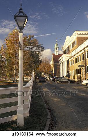 college, Moravian, Winston-Salem, NC, North Carolina, Salem College in Salem Square in Old Salem, a living history restoration of the Moravian Church town of Salem founded in 1766, in Winston-Salem in the fall. View Large Photo Image Picture - college, Moravian, Winston-Salem, NC, North Carolina, Salem College in Salem Square in Old Salem, a living history restoration of the Moravian Church town of Salem founded in 1766, in Winston-Salem in the fall.. Fotosearch