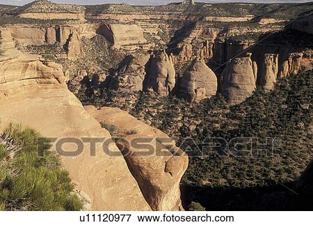 Colorado National Monument, monolith, CO, Colorado, Scenic view of Coke Ovens rock formations from Coke Oven Overlook at Colorado Nat'l Monument in Colorado. View Large Photo Image Stock Photo - Colorado National Monument, monolith, CO, Colorado, Scenic view of Coke Ovens rock formations from Coke Oven Overlook at Colorado Nat'l Monument in Colorado.. Fotosearch