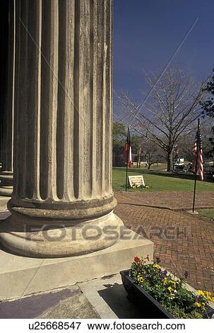 columns, Vicksburg, Mississippi, MS, Large columns outside The Old Courthouse Museum a Greek Revival building in downtown Vicksburg in the spring. View Large Photo Image Stock Photo - columns, Vicksburg, Mississippi, MS, Large columns outside The Old Courthouse Museum a Greek Revival building in downtown Vicksburg in the spring.. Fotosearch