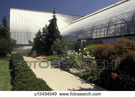 Stock Photo -  conservatory, Cincinnati, OH, Ohio, Irwin M. Krohn Conservatory in Eden Park in Cincinnati.. Fotosearch