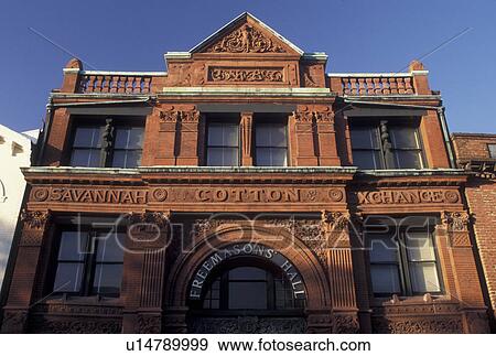 Cotton Exchange, Savannah, GA, Georgia, 1886 Cotton Exchange Building along Factor's Walk in Savannah. View Large Photo Image Stock Photo - Cotton Exchange, Savannah, GA, Georgia, 1886 Cotton Exchange Building along Factor's Walk in Savannah. . Fotosearch
