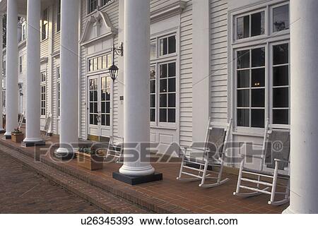 Stock Image -  country inn, Aiken, South Carolina, SC, The Wilcox Inn in Aiken.. Fotosearch