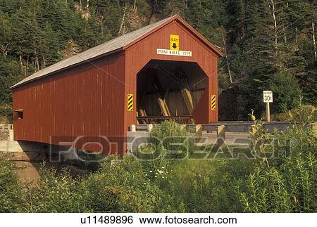 covered bridge, New Brunswick, Fundy National Park, NB, Canada, Pointe Wolfe Covered Bridge in Fundy National Park in New Brunswick. View Large Photo Image Stock Photograph - covered bridge, New Brunswick, Fundy National Park, NB, Canada, Pointe Wolfe Covered Bridge in Fundy National Park in New Brunswick.. Fotosearch