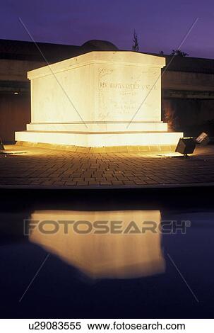 crypt, Martin Luther King, Atlanta, GA, MLK, Sweet Auburn, Georgia, Dr. Martin Luther King Jr. 's crypt illuminated in the evening surrounded by the reflecting pool at the Martin Luther King Jr. Center for Non-violent Social Change at the Martin Luther Ki View Large Photo Image Stock Photography - crypt, Martin Luther King, Atlanta, GA, MLK, Sweet Auburn, Georgia, Dr. Martin Luther King Jr. 's crypt illuminated in the evening surrounded by the reflecting pool at the Martin Luther King Jr. Center for Non-violent Social Change at the Martin Luther Ki. Fotosearch