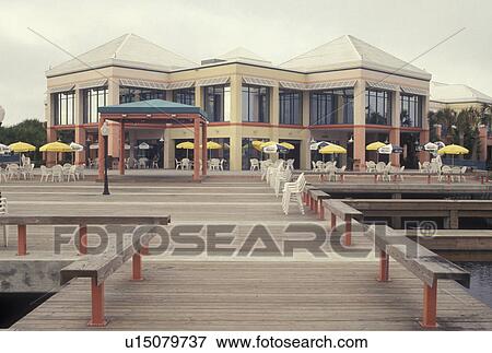 Daytona Beach, FL, Florida, Atlantic Ocean, Boardwalk on Halifax Harbor in Daytona Beach. View Large Photo Image Stock Photo - Daytona Beach, FL, Florida, Atlantic Ocean, Boardwalk on Halifax Harbor in Daytona Beach.. Fotosearch