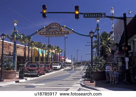 Daytona Beach, FL, Florida, Boardwalk Amusement View Large Photo Image Stock Photo - Daytona Beach, FL, Florida, Boardwalk Amusement. Fotosearch