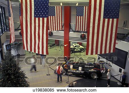 Stock Photography -  Daytona Beach, FL, Florida, Daytona USA, Interior of World Center of Racing Visitor Center at the Daytona International Speedway in Daytona.. Fotosearch