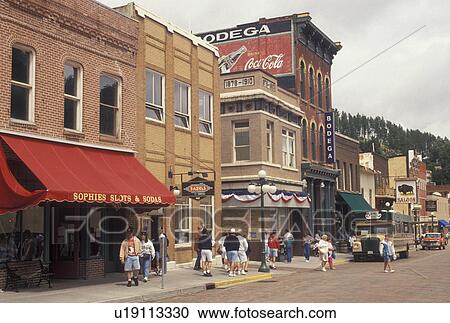 Deadwood, SD, Black Hills, South Dakota, Shops along the main street in downtown Deadwood a National Historic Landmark. View Large Photo Image Stock Image - Deadwood, SD, Black Hills, South Dakota, Shops along the main street in downtown Deadwood a National Historic Landmark.. Fotosearch