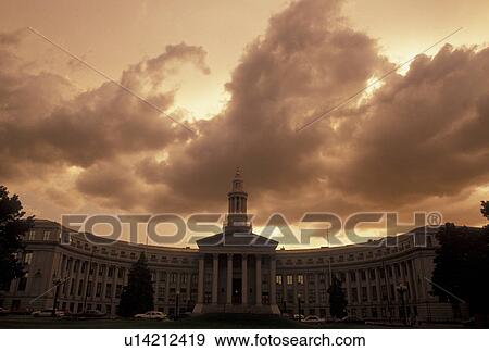 Denver, CO, Colorado, City and County Building at sunset in downtown Denver. View Large Photo Image Stock Photo - Denver, CO, Colorado, City and County Building at sunset in downtown Denver.. Fotosearch