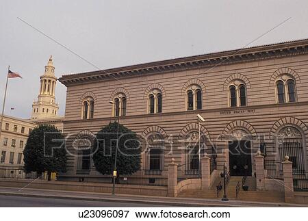 Denver, CO, Colorado, U. S. Mint in downtown Denver. View Large Photo Image Stock Photo -  Denver, CO, Colorado, U. S. Mint in downtown Denver.. Fotosearch
