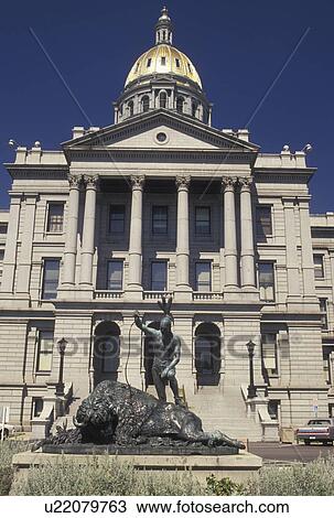Stock Image -  Denver, State Capitol, CO, State House, Colorado, The Colorado State Capitol Building in the capital city of Denver.. Fotosearch