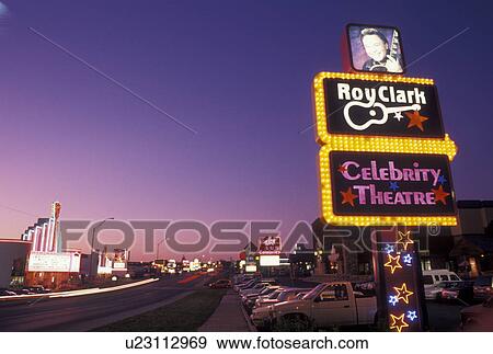 dinner theater, Branson, MO, country music, Missouri, 76 Country Boulevard, The Strip, Roy Clark's Celebrity Theatre in Branson in the evening. View Large Photo Image Stock Photo - dinner theater, Branson, MO, country music, Missouri, 76 Country Boulevard, The Strip, Roy Clark's Celebrity Theatre in Branson in the evening.. Fotosearch