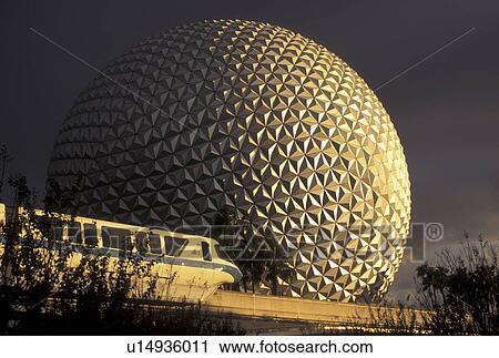 Disney World, FL, monorail, Epcot, Orlando, Lake Buena Vista, Florida, The Monorail passes by Spaceship Earth in Epcot Center at Walt Disney World in Lake Buena Vista. View Large Photo Image Stock Image - Disney World, FL, monorail, Epcot, Orlando, Lake Buena Vista, Florida, The Monorail passes by Spaceship Earth in Epcot Center at Walt Disney World in Lake Buena Vista. . Fotosearch
