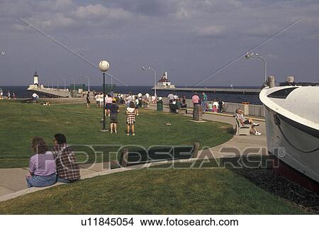 Duluth, MN, Minnesota, Lake Superior, Canal Park along Lake Superior in Duluth. View Large Photo Image Picture - Duluth, MN, Minnesota, Lake Superior, Canal Park along Lake Superior in Duluth. . Fotosearch