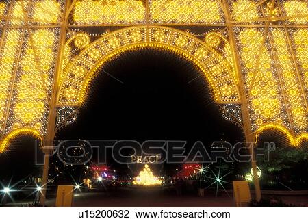 Epcot, Disney World, FL, Orlando, Lake Buena Vista, Florida, Christmas lights decorate Epcot Center and Spaceship Earth in Walt Disney World in Lake Buena Vista. View Large Photo Image Stock Image - Epcot, Disney World, FL, Orlando, Lake Buena Vista, Florida, Christmas lights decorate Epcot Center and Spaceship Earth in Walt Disney World in Lake Buena Vista. . Fotosearch