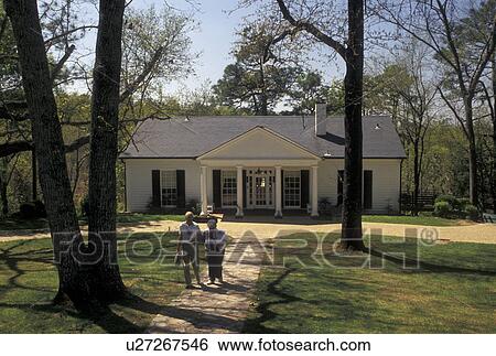 Stock Photograph -  FDR, Warm Springs, The Little White House, Georgia, GA, Franklin Delano Roosevelt's Little White House in Warm Springs at the Little White House State Historic Site.. Fotosearch