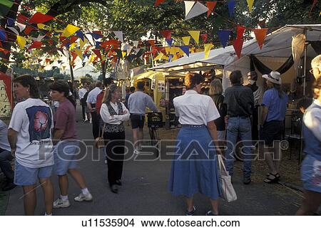 Picture -  festival, art, Atlanta, GA, Georgia, Artists' Booths at the Atlanta Arts Festival in Piedmont Park in Atlanta.. Fotosearch