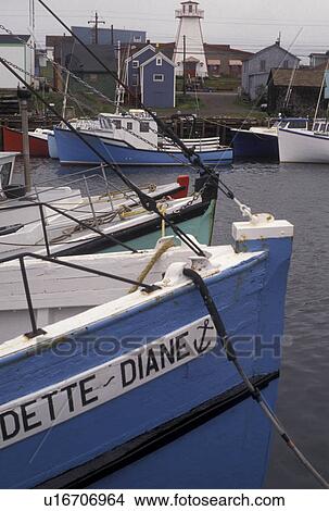 fishing boat, Cape Breton, Cabot Trail, Nova Scotia, NS, Canada, Fishing boats moored in the harbor in the fishing village of Cheticamp on Cape Breton Island on in Nova Scotia. View Large Photo Image Picture - fishing boat, Cape Breton, Cabot Trail, Nova Scotia, NS, Canada, Fishing boats moored in the harbor in the fishing village of Cheticamp on Cape Breton Island on in Nova Scotia. . Fotosearch