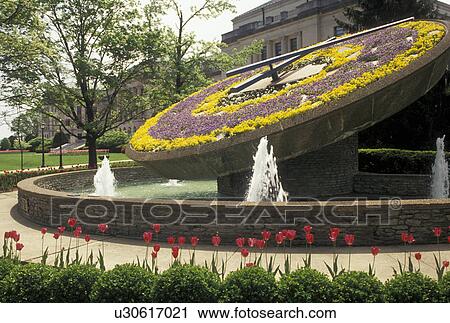 floral clock, Frankfort, KY, Kentucky, Kentucky's Floral Clock on the grounds of the State Capitol in Frankfort in the spring. View Large Photo Image Stock Image - floral clock, Frankfort, KY, Kentucky, Kentucky's Floral Clock on the grounds of the State Capitol in Frankfort in the spring.. Fotosearch