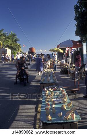 Florida Keys, Key West, FL, Gulf of Mexico, Florida, Atlantic Ocean, Street vendors line the street at the Southernmost Point in the Continental United States in Key West. View Large Photo Image Stock Image - Florida Keys, Key West, FL, Gulf of Mexico, Florida, Atlantic Ocean, Street vendors line the street at the Southernmost Point in the Continental United States in Key West.. Fotosearch