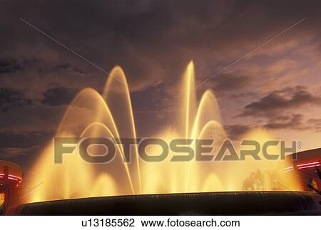 fountain, Epcot, Disney World, Orlando, FL, Lake Buena Vista, Florida, Fountain illuminated at night at Epcot Center at Walt Disney World in Lake Buena Vista. View Large Photo Image Stock Image - fountain, Epcot, Disney World, Orlando, FL, Lake Buena Vista, Florida, Fountain illuminated at night at Epcot Center at Walt Disney World in Lake Buena Vista. . Fotosearch