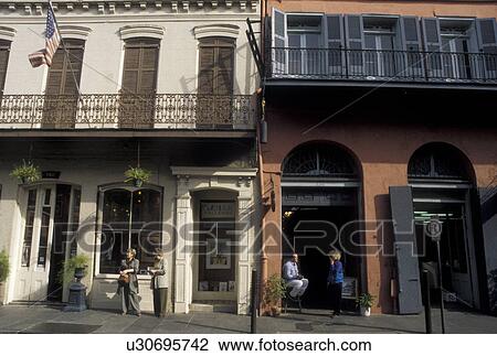 French Quarter, New Orleans, Louisiana, LA, People walking along the street in the French Quarter of New Orleans. View Large Photo Image Stock Image - French Quarter, New Orleans, Louisiana, LA, People walking along the street in the French Quarter of New Orleans. . Fotosearch