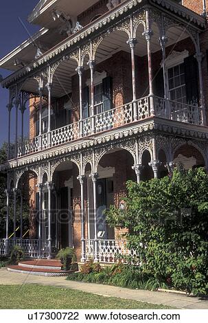 Galveston, TX, mansion, Texas, Gulf of Mexico, Ashton Villa, a three-story Italianate brick mansion, in Galveston. View Large Photo Image Stock Image - Galveston, TX, mansion, Texas, Gulf of Mexico, Ashton Villa, a three-story Italianate brick mansion, in Galveston.. Fotosearch