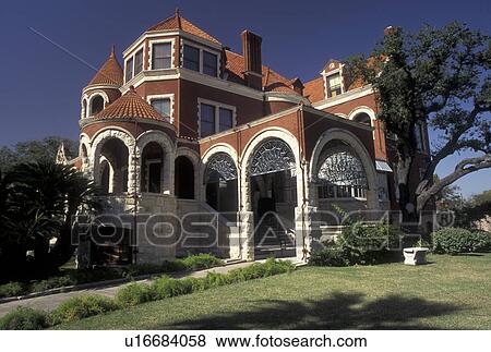 Stock Photo -  Galveston, TX, mansion, Texas, Gulf of Mexico, Moody Mansion and Museum in Galveston.. Fotosearch