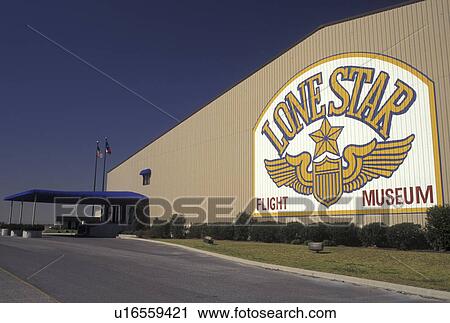 Stock Image -  Galveston, TX, Texas, Gulf of Mexico, Lone Star Flight Museum in Galveston.. Fotosearch
