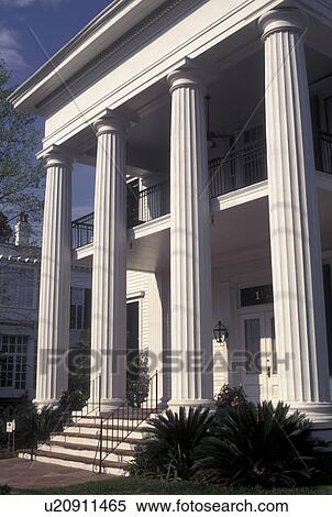 Stock Photography -  Garden District, mansion, New Orleans, LA, Louisiana, Mansion at 1407 First Street in the Garden District in New Orleans. . Fotosearch