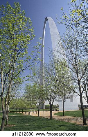 Gateway Arch, St. Louis, MO, Missouri, The Gateway Arch, Jefferson National Expansion Memorial, in Saint Louis in the spring. Gateway to the West. View Large Photo Image Stock Image - Gateway Arch, St. Louis, MO, Missouri, The Gateway Arch, Jefferson National Expansion Memorial, in Saint Louis in the spring. Gateway to the West.. Fotosearch