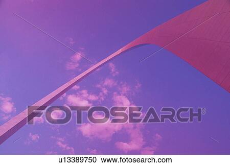 Stock Image -  Gateway Arch, St. Louis, MO, Missouri, The Gateway Arch, Jefferson National Expansion Memorial, in Saint Louis. Gateway to the West.. Fotosearch