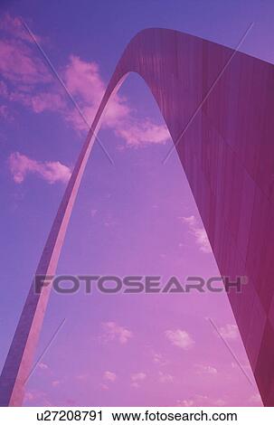 Stock Image -  Gateway Arch, St. Louis, MO, Missouri, The Gateway Arch, Jefferson National Expansion Memorial, in Saint Louis. Gateway to the West.. Fotosearch