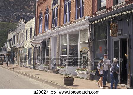 Stock Photography -  Georgetown, CO, Colorado, Historic Silver Mining Town. Fotosearch