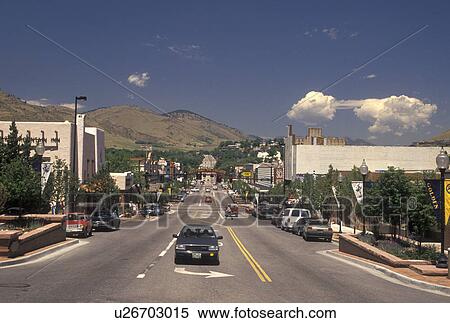 Golden, CO, Colorado, Washington Avenue in downtown Golden. View Large Photo Image Stock Photography - Golden, CO, Colorado, Washington Avenue in downtown Golden.. Fotosearch