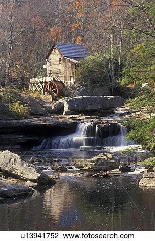 grist mill, Babcock State Park, WV, West Virginia, Waterfalls on Glade Creek along Glade Creek Grist Mill at Babcock State Park in autumn. View Large Photo Image Stock Image - grist mill, Babcock State Park, WV, West Virginia, Waterfalls on Glade Creek along Glade Creek Grist Mill at Babcock State Park in autumn.. Fotosearch