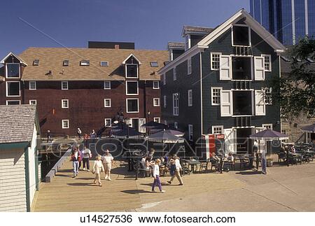 Halifax, Nova Scotia, NS, Canada, Halifax Harbour, Atlantic Ocean, Privateers Wharf on the Halifax Waterfront in the city of Halifax in Nova Scotia. View Large Photo Image Stock Photograph - Halifax, Nova Scotia, NS, Canada, Halifax Harbour, Atlantic Ocean, Privateers Wharf on the Halifax Waterfront in the city of Halifax in Nova Scotia. . Fotosearch
