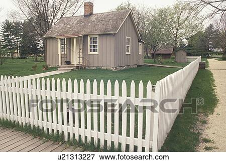 Herbert Hoover, West Branch, IA, Iowa, Hoover's birthplace Cottage at the Herbert Hoover National Historic Site in West Branch. View Large Photo Image Stock Photo -  Herbert Hoover, West Branch, IA, Iowa, Hoover's birthplace Cottage at the Herbert Hoover National Historic Site in West Branch.. Fotosearch