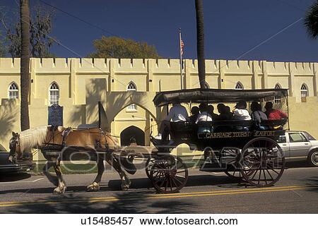 horse-drawn carriage, Beaufort, Beaufort Arsenal Museum, South Carolina, SC, Carriage Tour in front of the Beaufort Museum housed in an arsenal building in the Historic District in Beaufort. View Large Photo Image Stock Photo - horse-drawn carriage, Beaufort, Beaufort Arsenal Museum, South Carolina, SC, Carriage Tour in front of the Beaufort Museum housed in an arsenal building in the Historic District in Beaufort.. Fotosearch