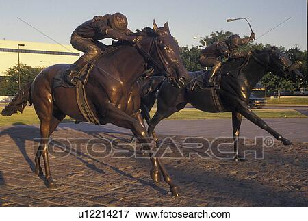 horses, Kentucky, Thoroughbred Park, Lexington, KY, Horse racing statue outside Thoroughbred Park in Lexington. View Large Photo Image Stock Photo - horses, Kentucky, Thoroughbred Park, Lexington, KY, Horse racing statue outside Thoroughbred Park in Lexington.. Fotosearch
