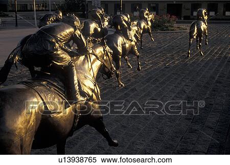 horses, Kentucky, Thoroughbred Park, Lexington, KY, Horse racing statue outside Thoroughbred Park in Lexington. View Large Photo Image Stock Photography - horses, Kentucky, Thoroughbred Park, Lexington, KY, Horse racing statue outside Thoroughbred Park in Lexington.. Fotosearch