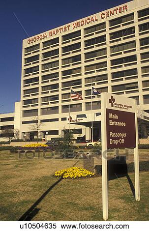 Stock Photography -  hospital, Atlanta, Georgia, GA, George Baptist Medical Center in downtown Atlanta. . Fotosearch