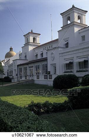 Hot Springs, AR, Arkansas, Ozark Bathhouse in Hot Springs National Park. View Large Photo Image Stock Photo -  Hot Springs, AR, Arkansas, Ozark Bathhouse in Hot Springs National Park.. Fotosearch