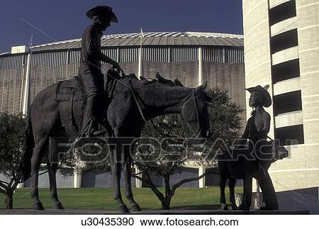 Houston, TX, Texas, Cowboy Statue outside Astrohall in Houston. View Large Photo Image Stock Image - Houston, TX, Texas, Cowboy Statue outside Astrohall in Houston.. Fotosearch