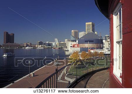 Inner Harbor, Baltimore, MD, Maryland, View of the Inner Harbor from the Lighthouse a Pier 5 in downtown Baltimore. View Large Photo Image Stock Photo - Inner Harbor, Baltimore, MD, Maryland, View of the Inner Harbor from the Lighthouse a Pier 5 in downtown Baltimore.. Fotosearch